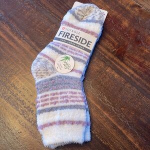 Fireside Cozy Lodge Socks - Pastel Stripes